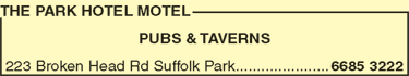 The Park Hotel Motel - Pubs Melbourne 10