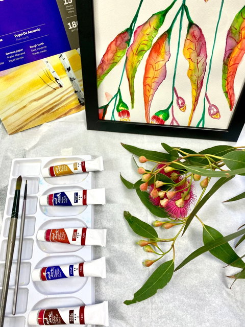 Watercolour Paint & Sip Class: Eucalyptus Leaves - Pubs Melbourne 0