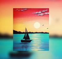 Grab a glass of wine and learn to paint 'Sailboat' - Pubs Melbourne